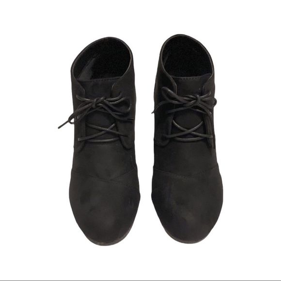 🆕 Lov Mark | Skye Wedge Black Booties | Size: 7 - Picture 3 of 6
